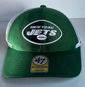 New York Jets '47 Brand Green Trucker Adjustable Backstrap Hat – Youth